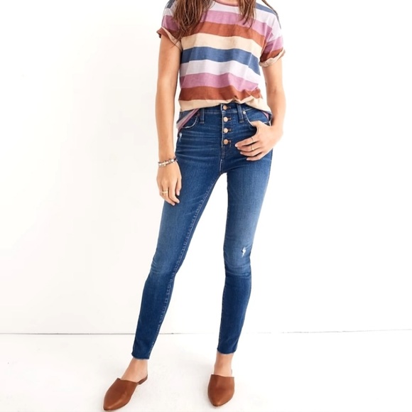 Madewell High Rise 10” Skinny Jeans - Picture 2 of 8